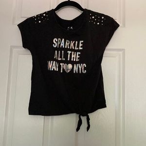 Justice Girls “Sparkle All The Way To NYC” Tee | Size 12
